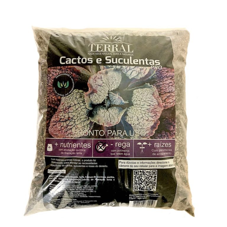 TERRAL SUBSTRATO PARA CACTOS E SUCULENTAS PRO 25 L - Loja Sato